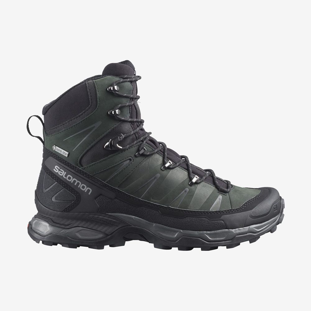 Bottes De Randonnée Salomon Homme Vert - Salomon X ULTRA TREK GORE-TEX - France (1208-QWZKA)